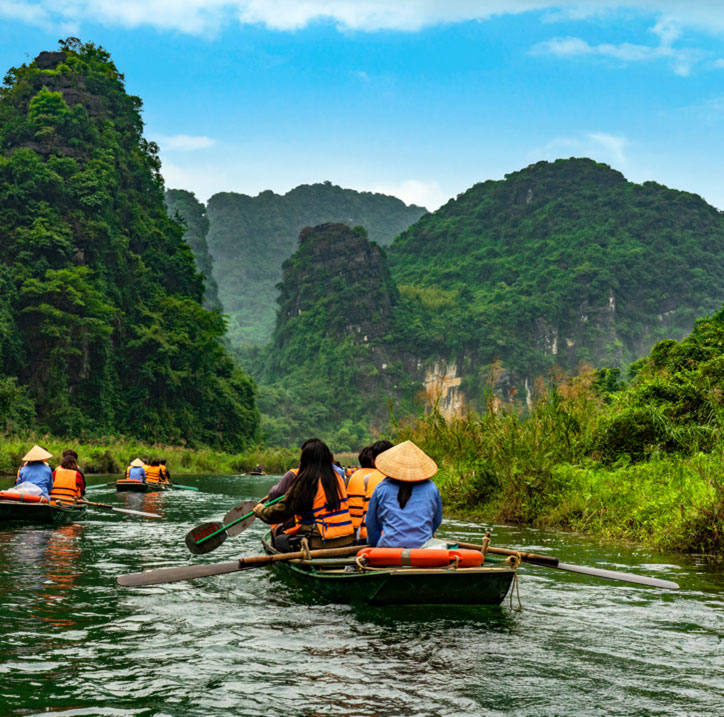 Option 3: Mua Cave - Tam Coc - Farmer House - Hoa Lu